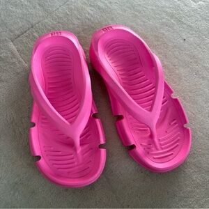 Balenciaga Vibrant Pink Flip Flops